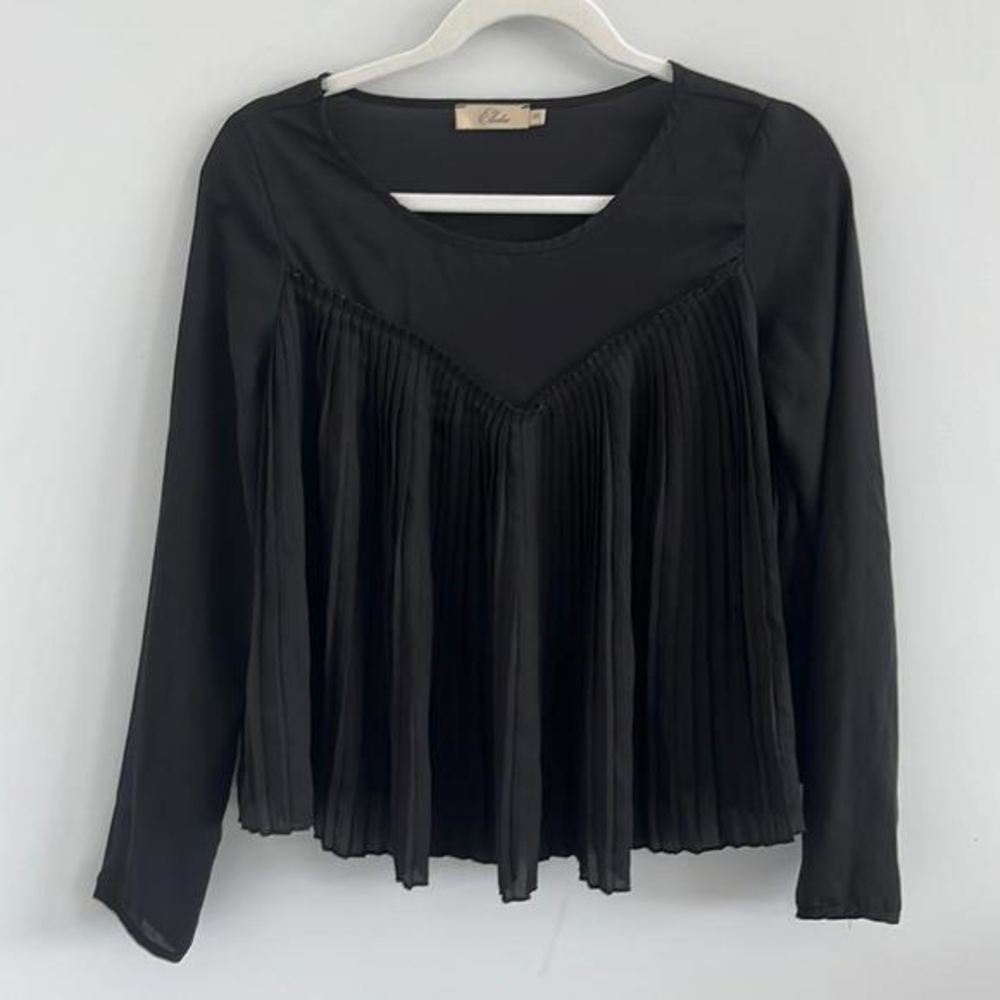 Anthropologie Elodie pleated blouse‎